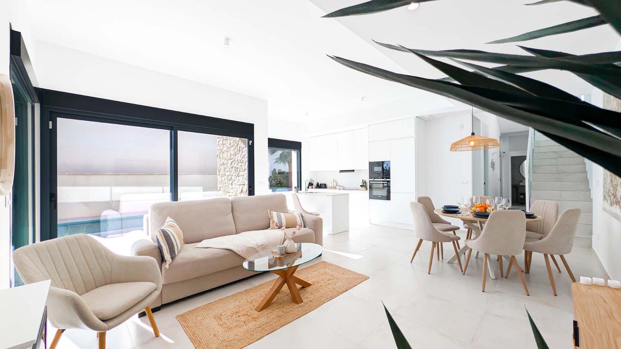 Villa Horizonte – Salon i kuchnia